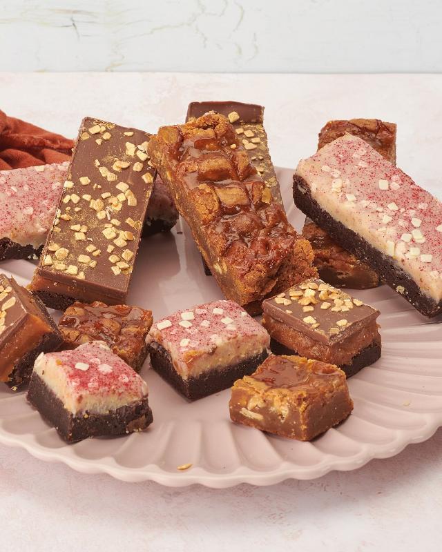 Aerial shot of our brownie collection