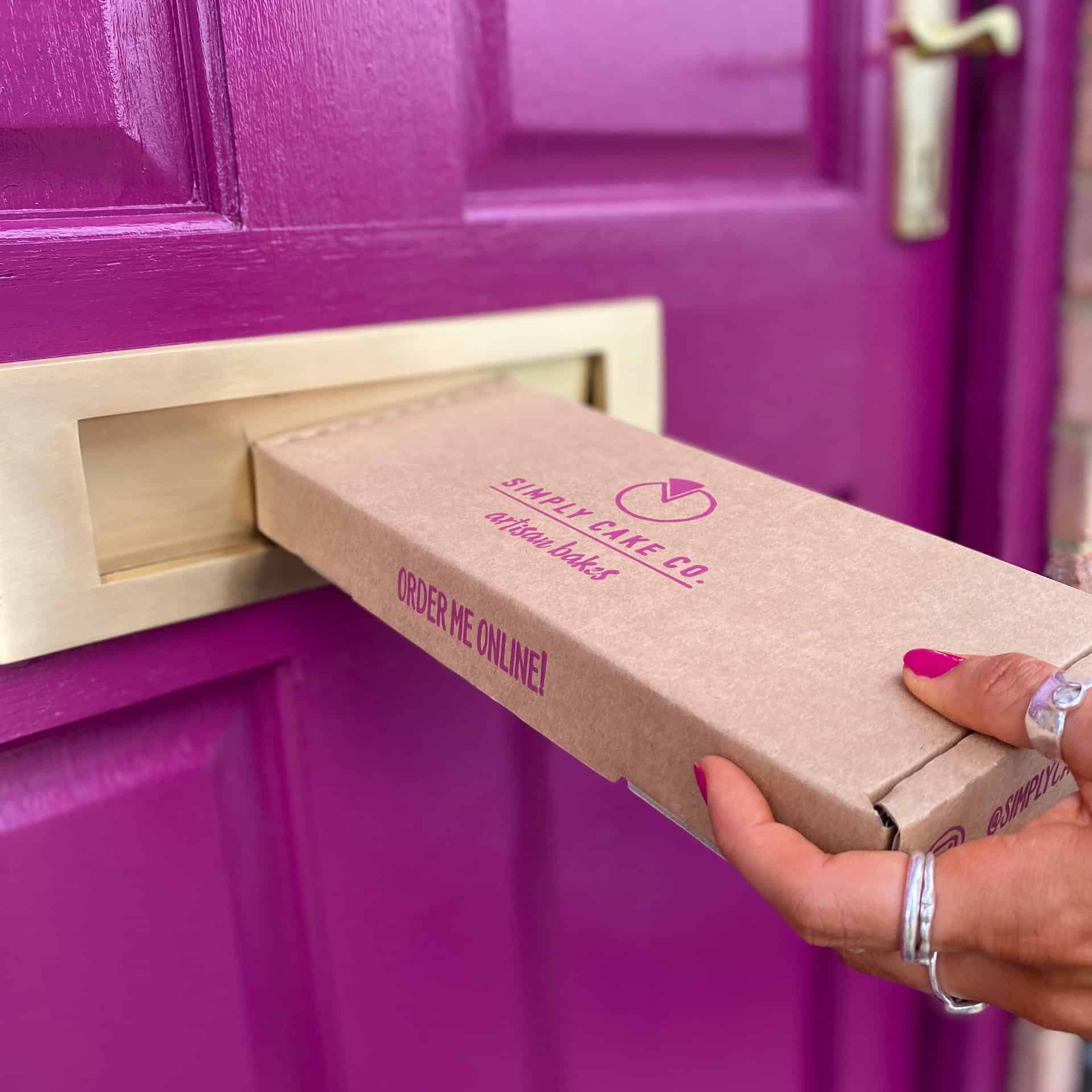 Image of our letter box delivery in action