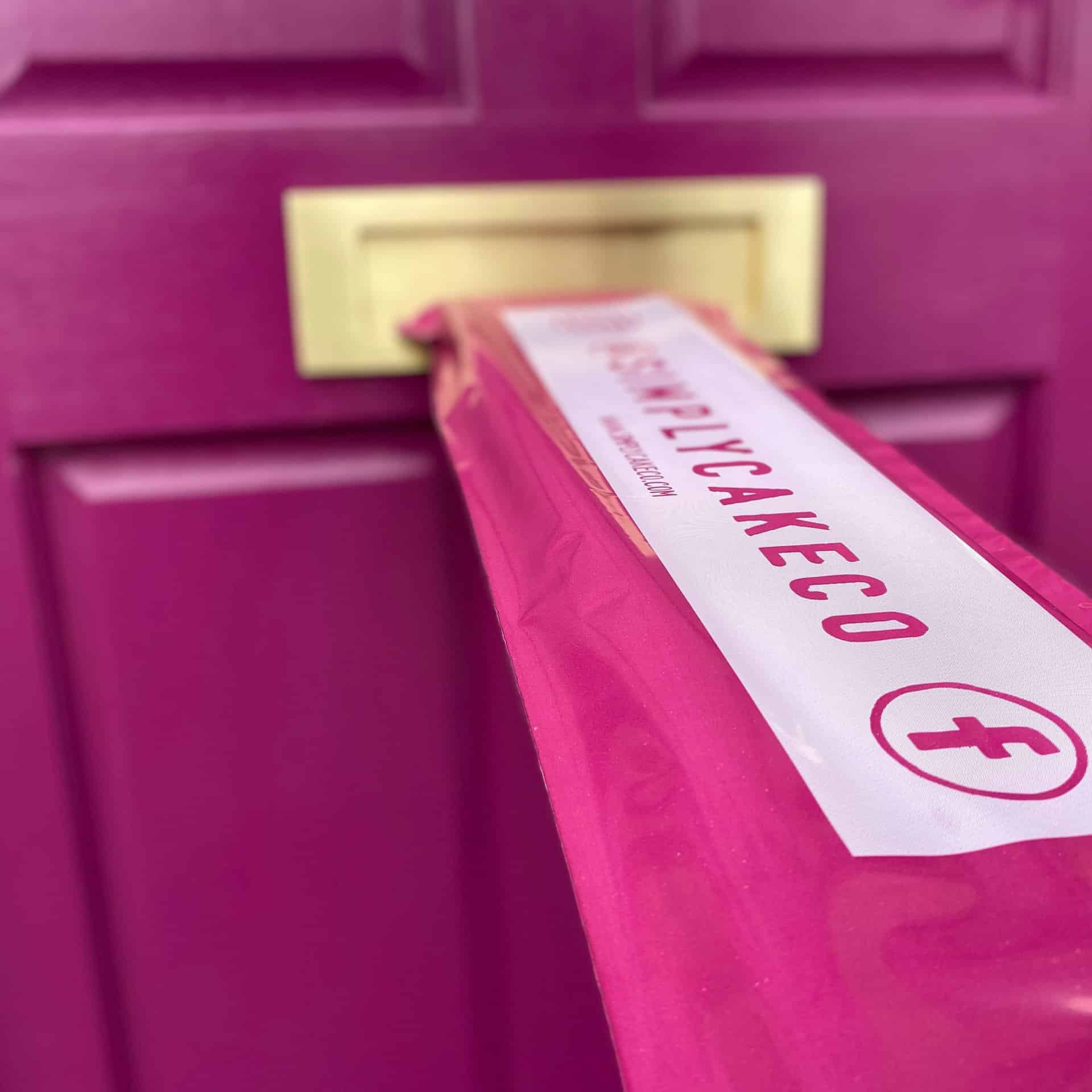 Image of our letter box delivery in action