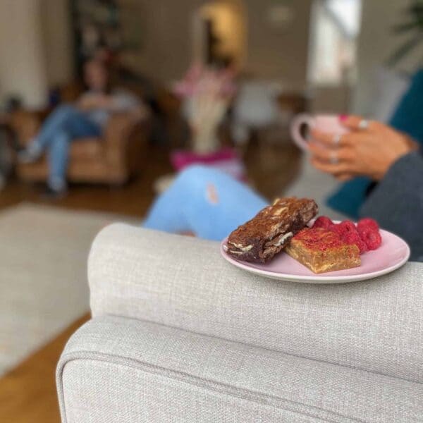 Image of our brownies on a plate