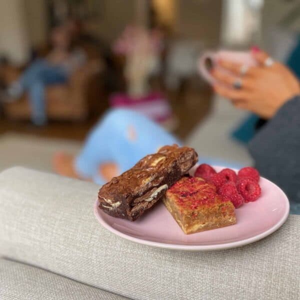 Image of our brownies on a plate