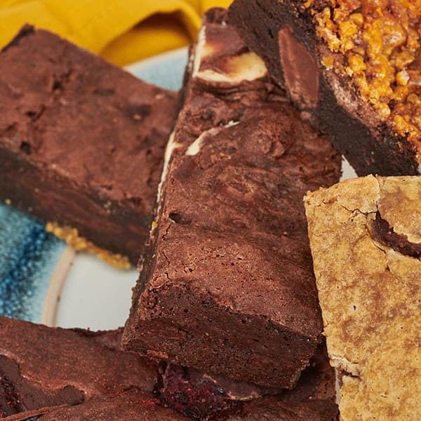 Image of an assortment of our brownies