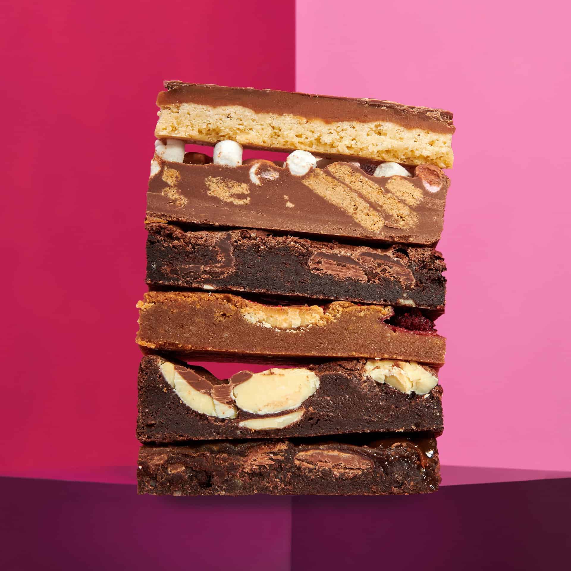 Image of an assortment of our brownies