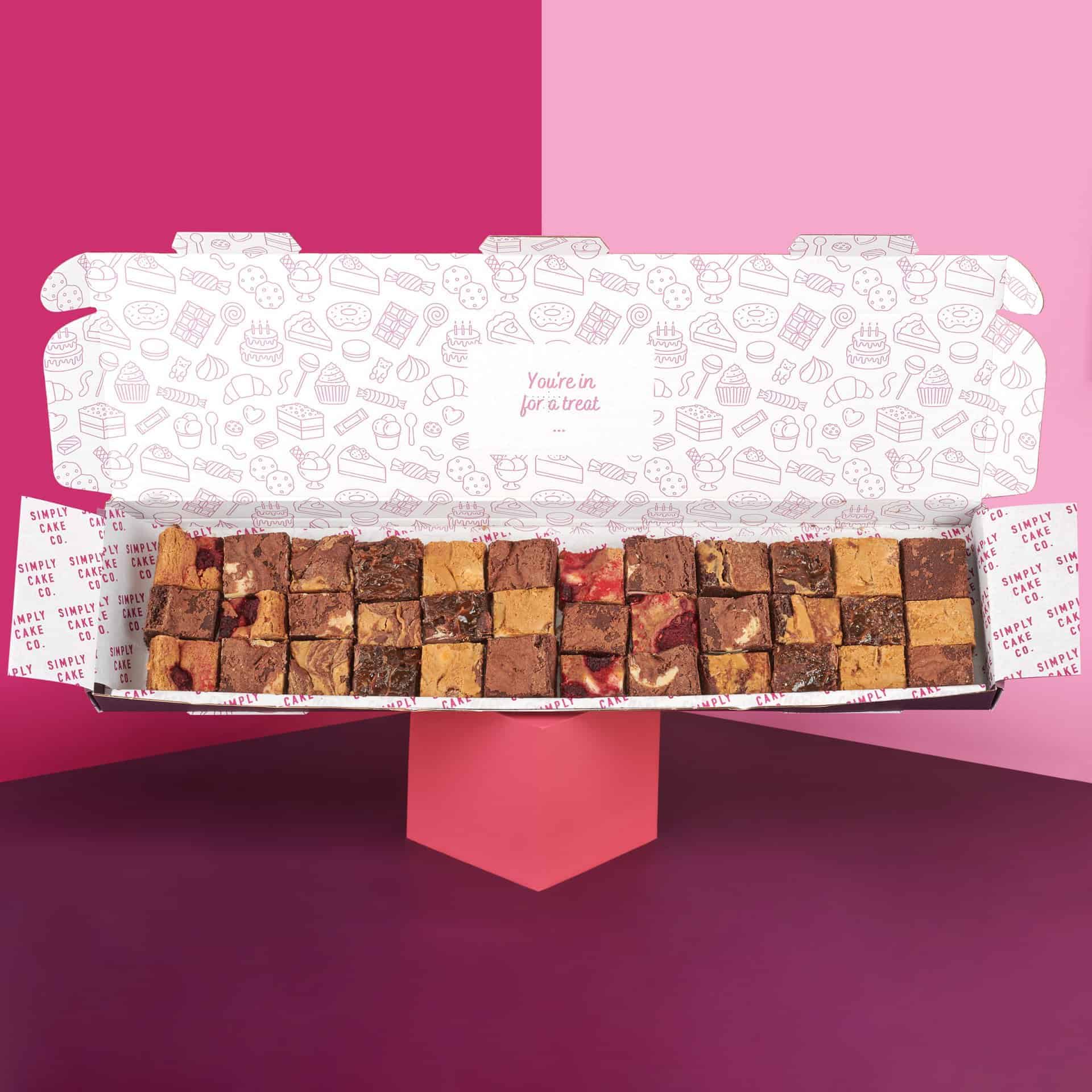 Image of an assortment of our brownies