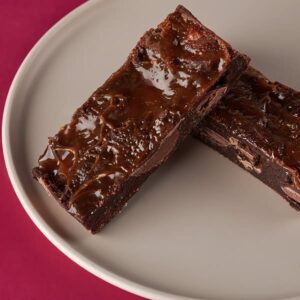 Image of our salted caramel brownie