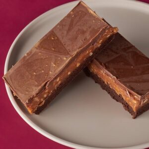 Image of our snickers style brownie