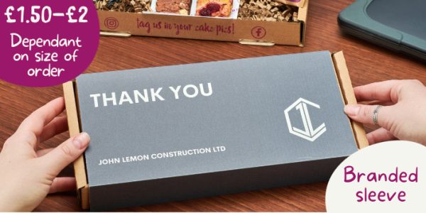 Image of our personalised branded sleeve