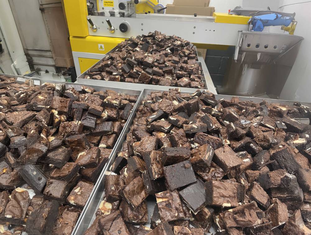 Image of our brownies ready for wholesale